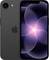 A smartphone displaying a purple and black abstract wallpaper with circular light patterns. The device has a sleek black design.