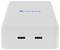 'A white Varta power bank with two USB Type-C ports labeled 'Type C QC 1 Output' and 'Type C PD 2 Input/Output'.'