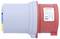 A red and gray electrical test lead adaptor with a ZNPON label, showing specifications and certifications on the side.