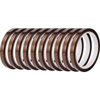 Set of brown and black circular bands or rings arranged in a row, viewed at an angle on a white background.