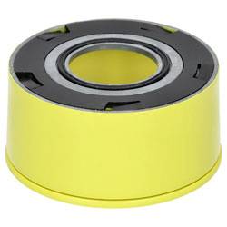 A yellow and black cylindrical bearing part, likely used in mechanical or automotive applications, shown against a plain background.