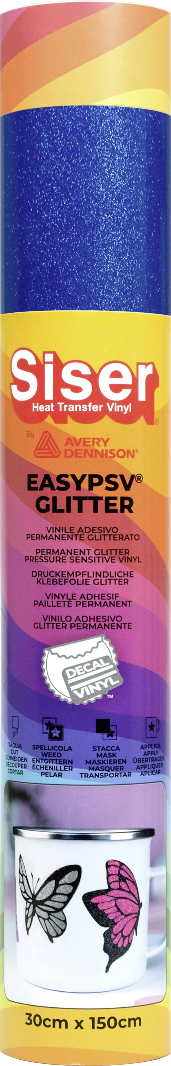 Siser selbstklebende Glitzerfolie   Blue