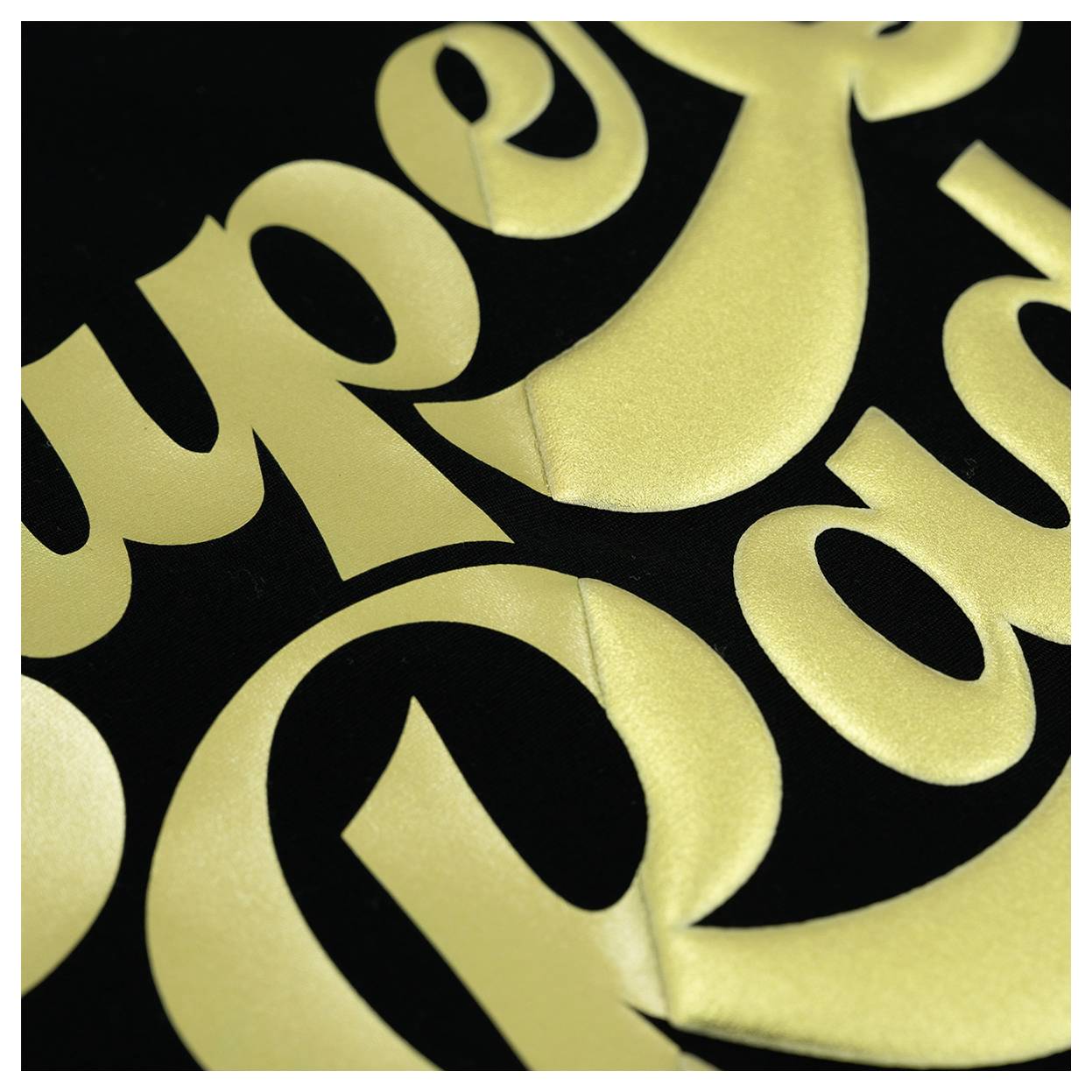 'Super Rad' text in stylized yellow lettering on a black background.