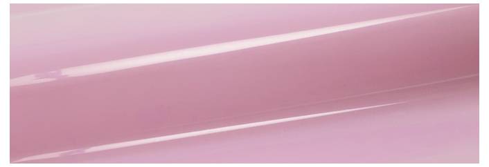 A smooth, glossy surface in pastel pink, reflecting light with a gradual gradient, forming an abstract and minimalist image.
