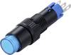TRU COMPONENTS TC-14939976 Pushbutton 250 V AC 0.5 A 1 x On/(On) momentary (L x W x H) 37.2 x 9.8 x 9.8 mm IP40 1 pc(s)