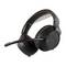 A black gaming headset with a red accent and an adjustable microphone, featuring cushioned ear pads and a flexible headband.