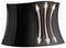A black waist support belt with glowing vertical arrows indicating upward and downward flexible movement.