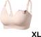 A light pink bra with adjustable straps shown in size 'XL'.