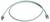 Gray Ethernet network cable with RJ45 connectors on both ends, coiled on a white background