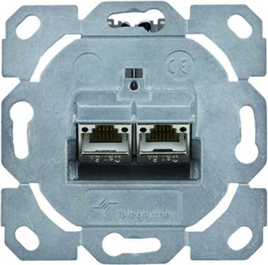 Telegärtner Network outlet Screw fastening, Flush mount Insert CAT 6A