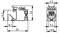 Technical dimension drawing of a Cat.6A connector, showing side and front views with measurements in millimeters.