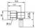 Technical drawing of a right-angle fitting with dimensions labeled 16.8, 13.1, ø9, □6.35, d, and 'SW 8'.