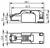 Technical drawing of a small connector or plug shown in side and top views with dimensions labeled 44.1, 41.9, 16.35, 13.9, 11.68, 9.1, and 6.6.<br>