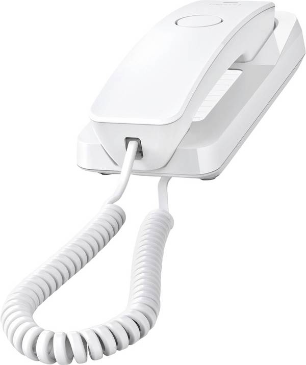 Gigaset DESK 200 Corded analogue Hearing aid compatibility, Visual call notification, Redial  White