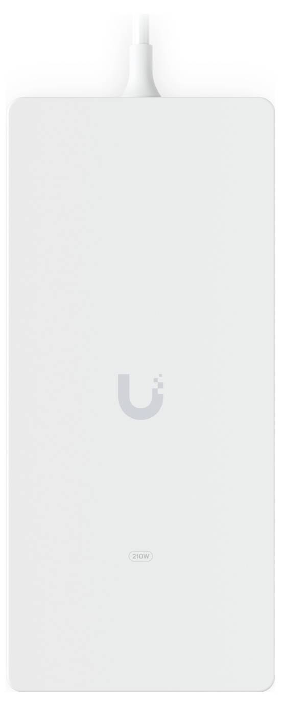 A white vertical Wi-Fi access point with a small logo and an LED indicator light, designed for wireless internet connectivity.