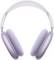 Purple over-ear headphones, front view, with a mesh headband and cushioned ear cups, designed for comfort and sound quality.