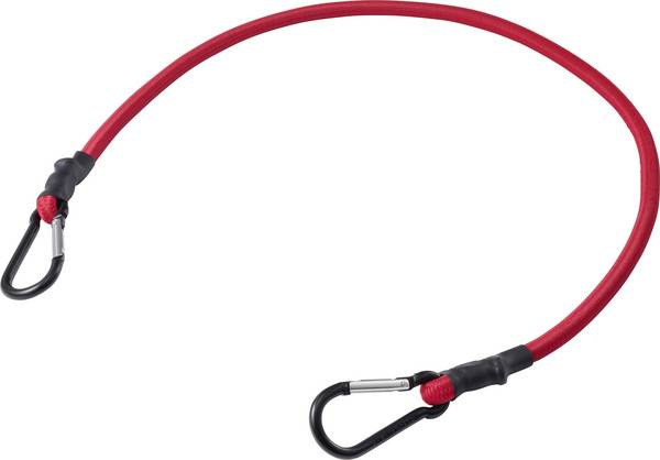 TOOLCRAFT TO-11220834 Bungee cord (Ø x L) 10 mm x 800 mm Elastic, stretchy, incl. hook