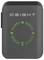 'A black rectangular device with a circular LED indicator displaying numbers from 0 to 75 and a charging symbol at the bottom.'