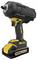 A black and yellow cordless impact wrench with a DEWALT logo, featuring an 18V battery and ergonomic grip design.