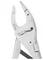 A silver adjustable locking plier with serrated jaws is shown, partially opened.