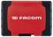 A red and black toolbox with the 'FACOM' logo prominently displayed on the front.