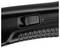 A textured black handle with a ridged sliding switch, likely part of a tool or device, designed for grip and control.