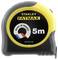 A black and yellow Stanley Fatmax tape measure with '5m' marking and 'Made in France' label.