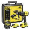 STANLEY V 20 SFMCD715D2K-QW Cordless impact driver 18 V No. of power packs included 2 2 Ah Li-ion incl. spare battery, incl. charger