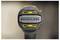 Close-up of a tool handle featuring the label 'BRUSHLESS' in the center, with yellow accents on a gray and black background.