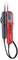 'Digital multimeter with LCD display, red and black probes, used for measuring electrical values.'