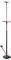 A long pogo stick with a black main body, red handle, and footrest, designed for jumping.
