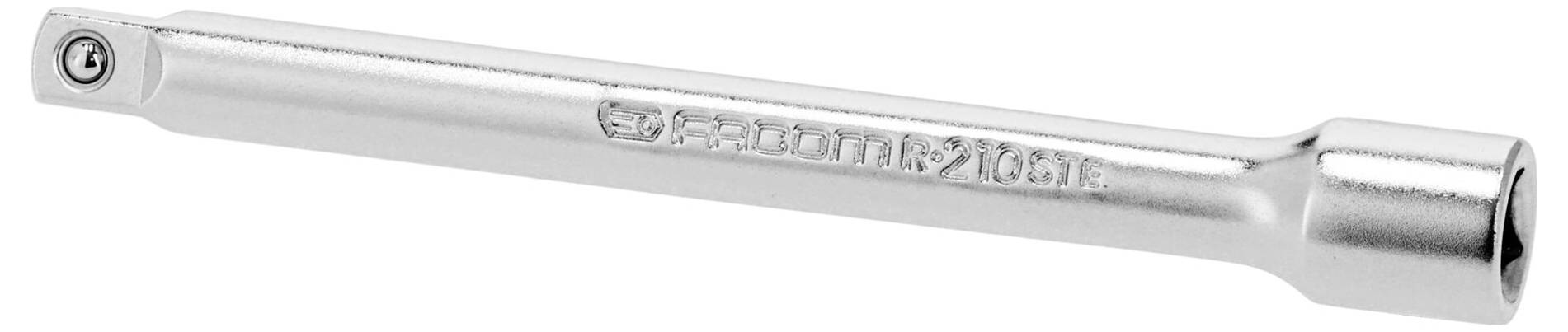 A polished chrome extension bar used for tools, featuring a square drive tip and the word 'Hazet' engraved on the side.