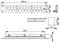 Technical drawing of a modular faceplate showing dimensions 482.6 mm x 44 mm, 429 mm length, and faceplate cutout 14.7 x 19.3 mm.