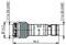 Technical drawing of a cylindrical connector with labeled dimensions: 46.2 mm length, 16.2 mm diameter, and 7/16-28 UNEF threads.