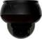 A black spherical security camera viewed from below, enclosed in a smooth, slightly glossy dome, suggesting indoor surveillance capability.