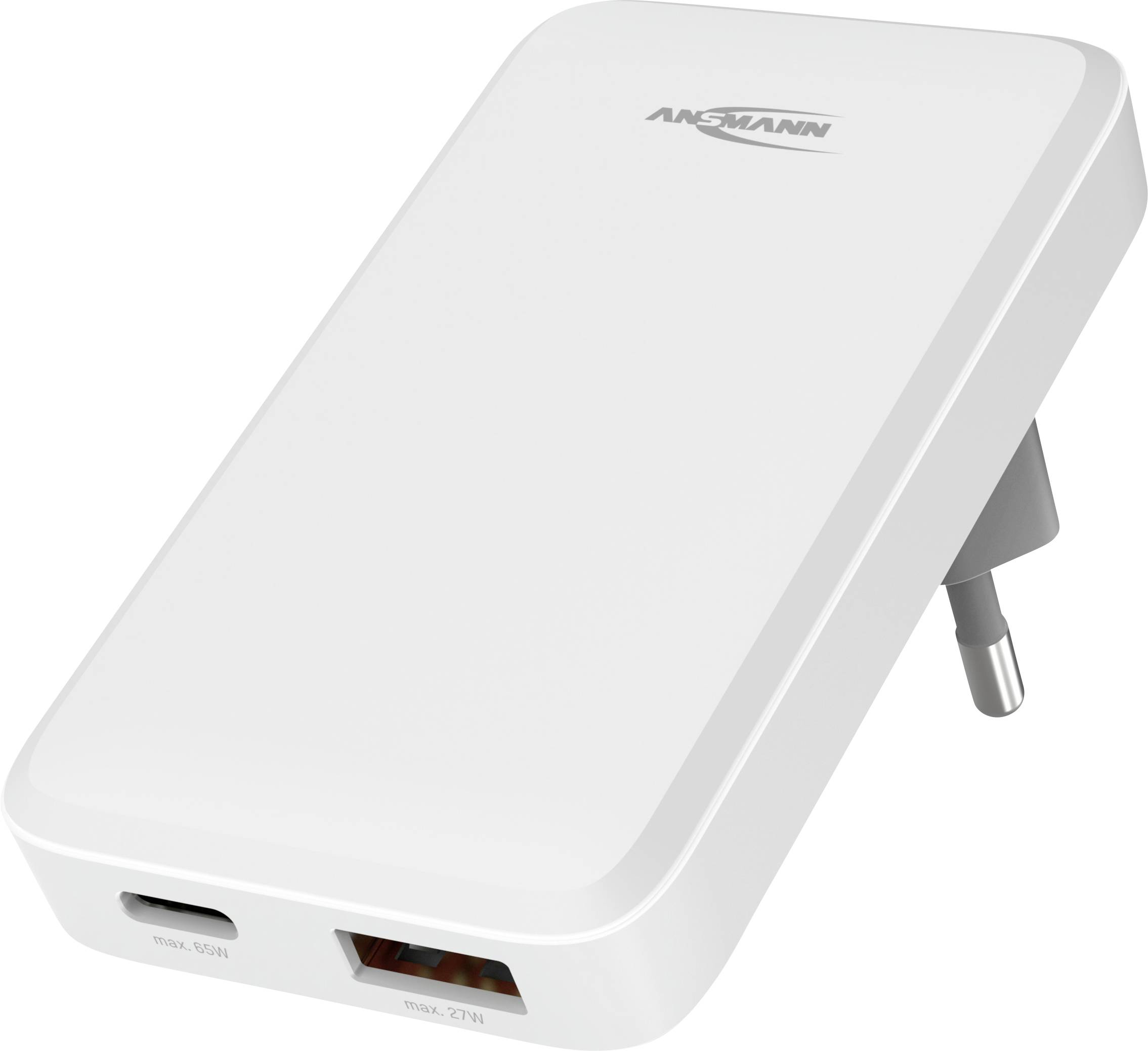 Ansmann 265PD USB charger 65 W 1x USB-A, 1x USB-C® Power Delivery Indoors USB Power Delivery (USB-PD)-0