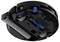 Bottom view of a robotic vacuum cleaner showing brushes and sensors, highlighting its cleaning mechanism and technology.
