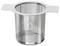Stainless steel mesh tea infuser with handles on both sides, designed for loose leaf tea brewing.