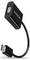 Black AXAGON adapter cable with VGA female connector on one end and a male plug on the other against a white background.
