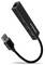 Black Axagon USB 3.0 adapter cable with one USB-A plug and three USB-A ports on the other end.
