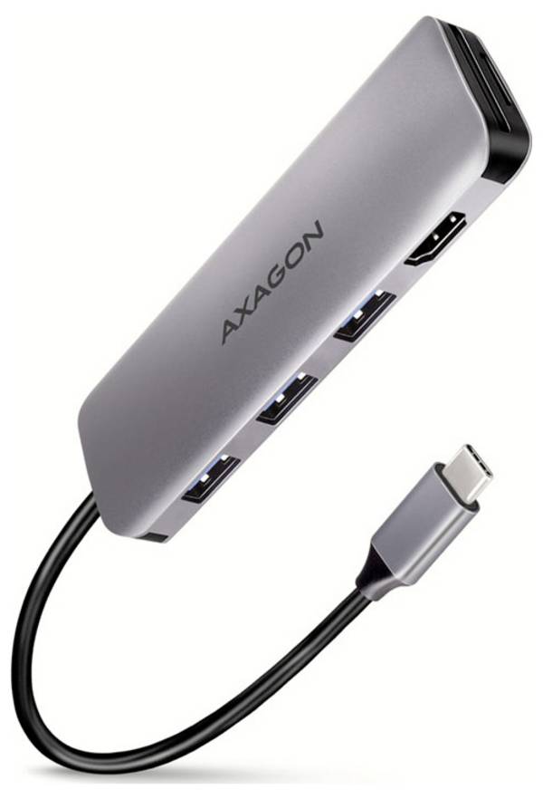AXAGON HMC-HCR3A USB hub USB type A, USB C®, HDMI™, microSD, SD USB 3.2 1st Gen 5 GBit/s