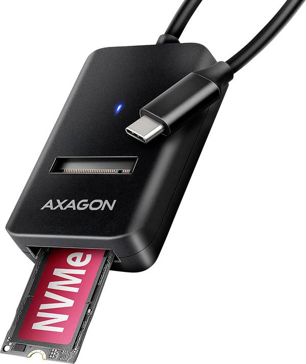 AXAGON USB 2.0 Adapter [1x USB-C® - 1x M.2 PCIe NVMe]  10 cm