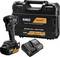 DEWALT McLaren special edition cordless impact driver, battery, charger, and carrying case on white background<br>