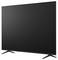 Black flat-screen television on two angled stand feet, shown against a white background.
