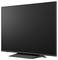 Black flat-screen television on a stand, shown in a front-facing product view against a white background.
