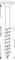 Vertical technical drawing of a long screw or anchor bolt, showing side view with pointed tip, threaded shaft, and dimensions labeled 340 mm and 20 mm.<br>