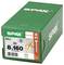 Green SPAX construction screw box labeled '8x160' with 50 pieces, 'Made in Germany,' and T40 Torx drive.