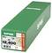 Green SPAX construction screw box labeled 12x400, 25 pieces, made in Germany.