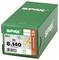 Green SPAX screw box labeled 'Construction' with 50 large T40 screws, made in Germany.