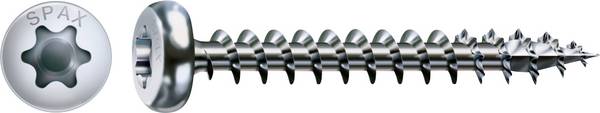 SPAX 0201010400403 Roundhead screws 4 mm 40 mm T-Star Plus Steel 200 pc(s)